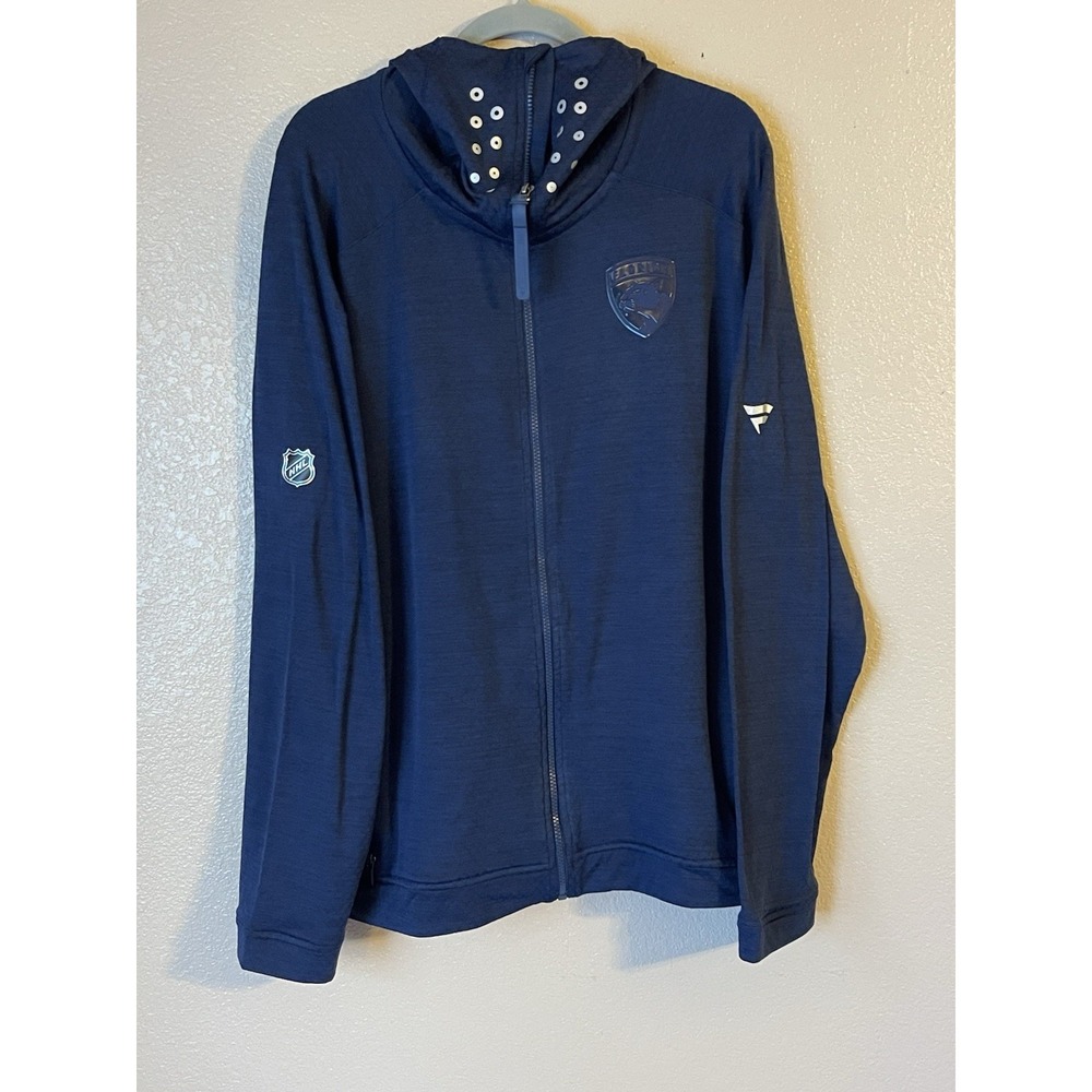 Men's 2XL NWOT Florida Panthers Fanatics Authentic Pro Road Tech Full Zip Jacket